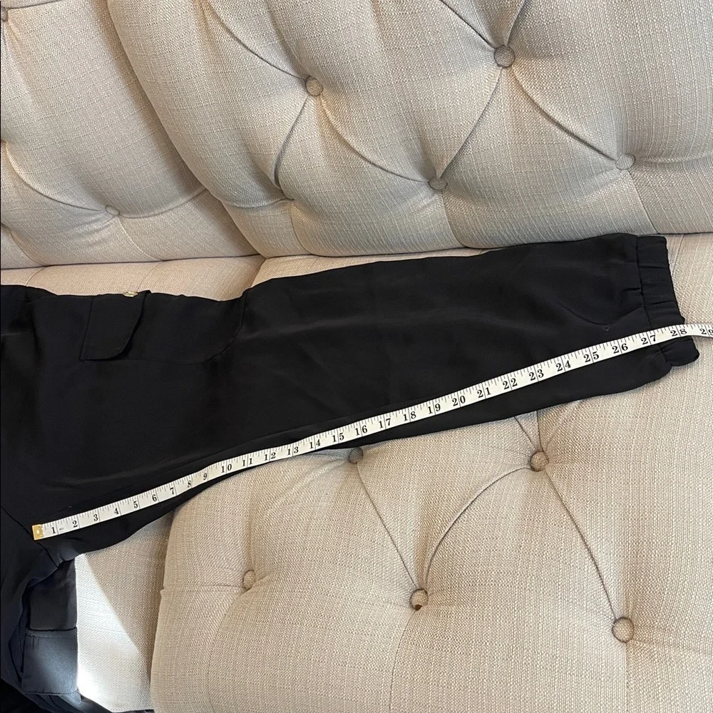 Michael by Michael Kors Cargo Pants Black Women’s L Lounge Travel Jogger pockets
